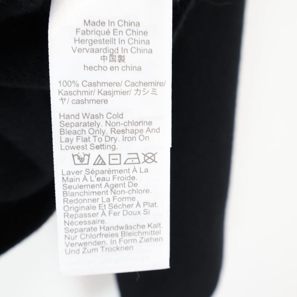 NWT J. Crew Cashmere V-Neck Patch-Pocket Cardigan Relaxed Fit Black Size Small - Picture 9 of 9